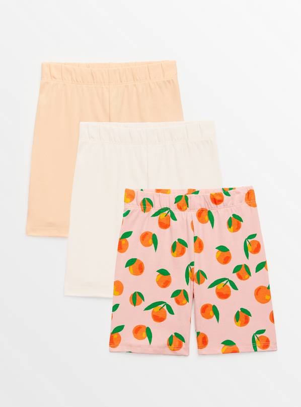 Peach Cycling Shorts 3 Pack 9 years